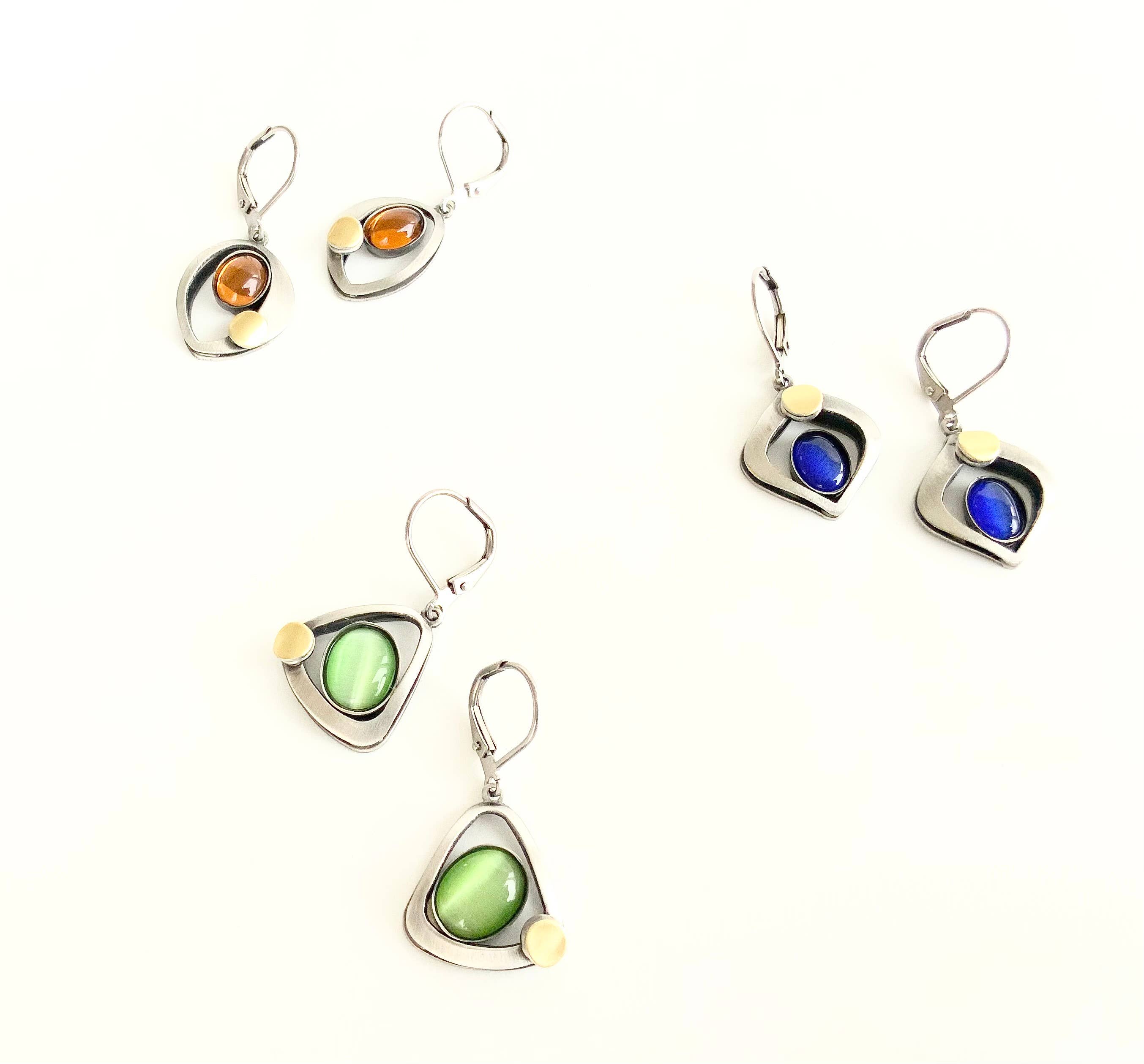 Christophe Poly / Crono Design – Engroshandel Smykkesæt – ØRERINGE Forpakning (DX8.1) - 12x LeverBack Øreringe & Gratis Displays12