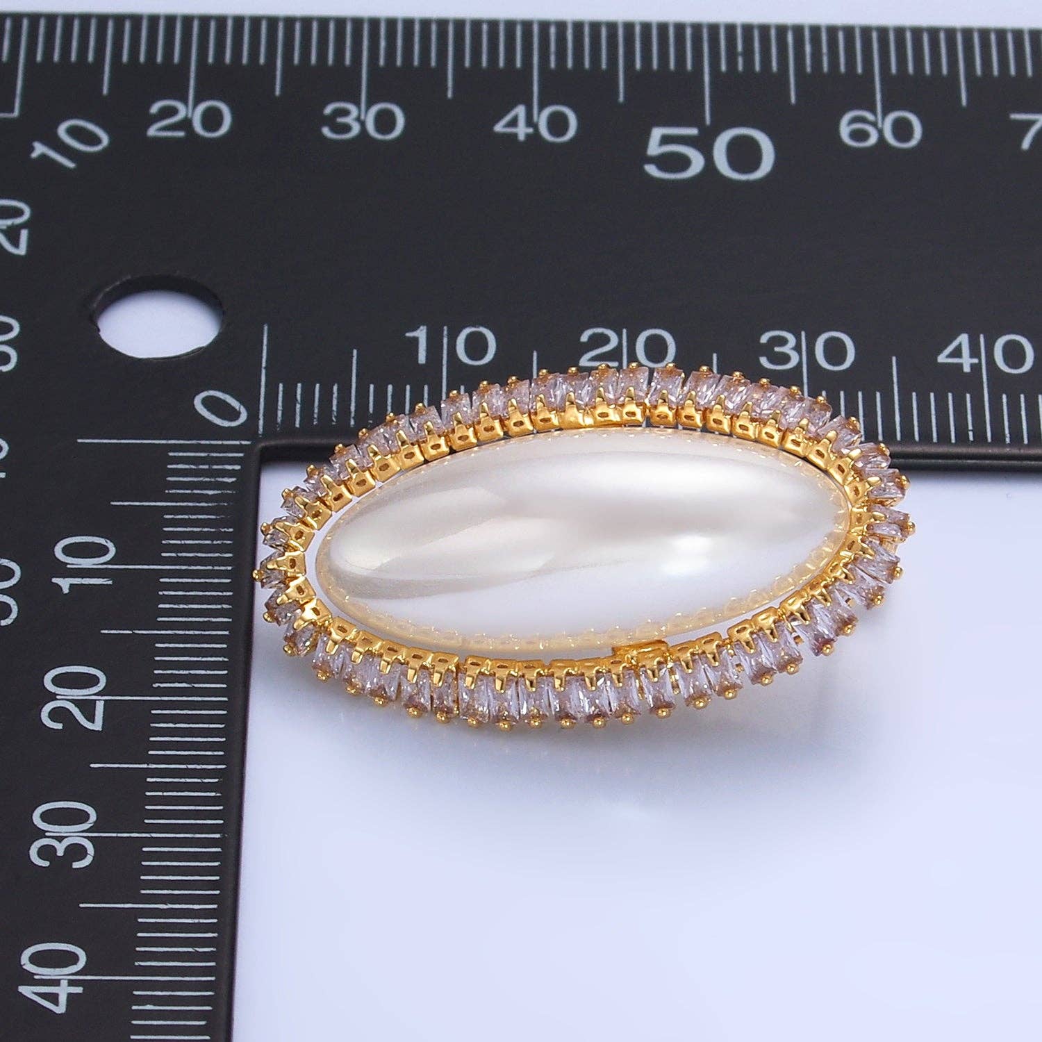 Simply Jewels – wholesale Solitärörhängen – Guld Vintage Guld Baguette Statement Örhängen EA-01473