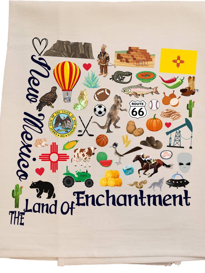 Torchon All Thing New Mexico pour la vente par Bunnies and Bows