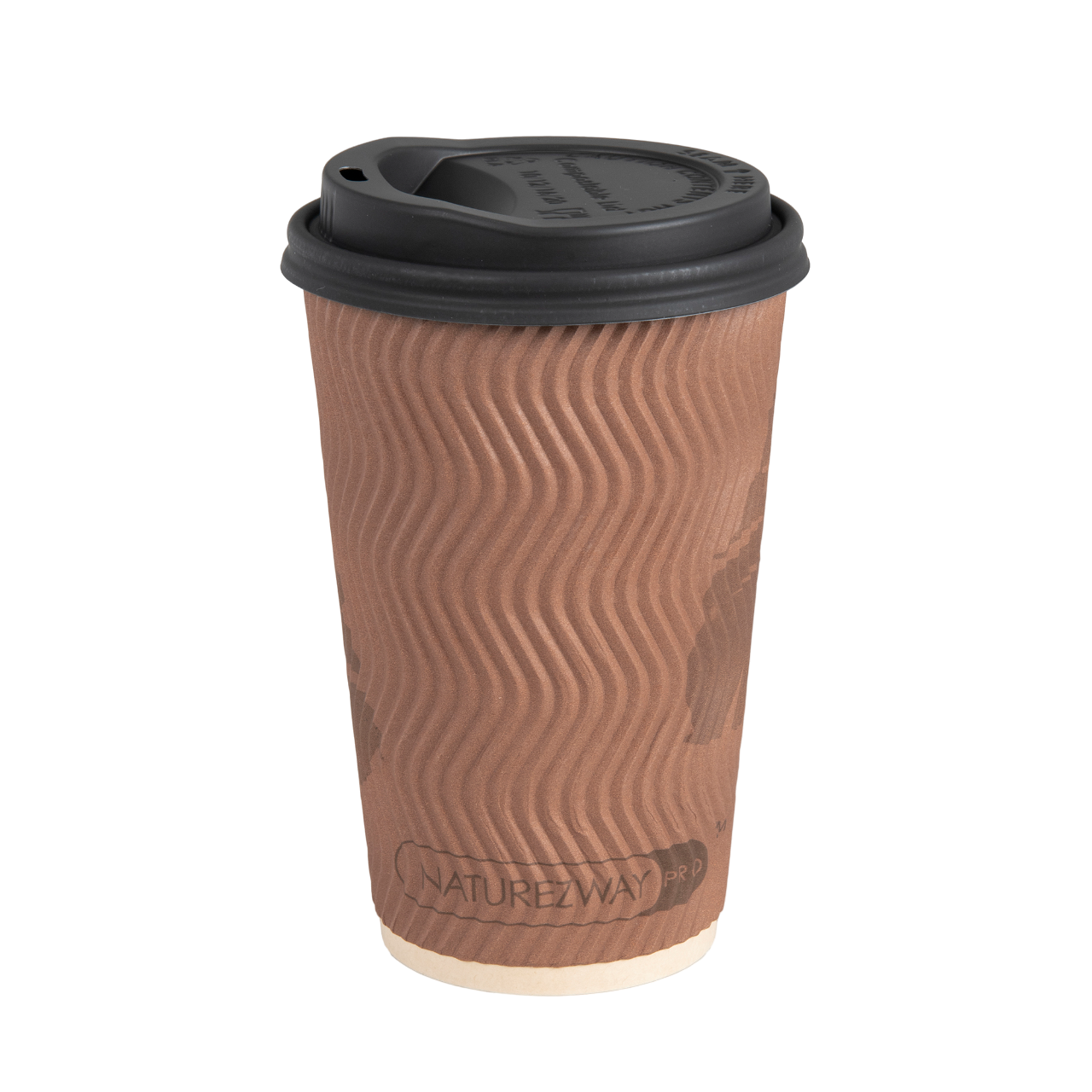 NatureZway - Wholesale Disposable Cup - Bamboo Double Wall Ripple Cups, No Sleeve Needed, 1000 count9
