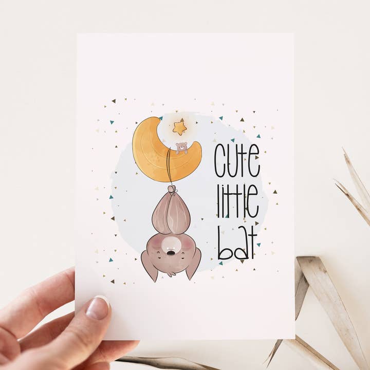 Tarjeta de murciélago lindo - PC63 para venta al por mayor de Printii Cards