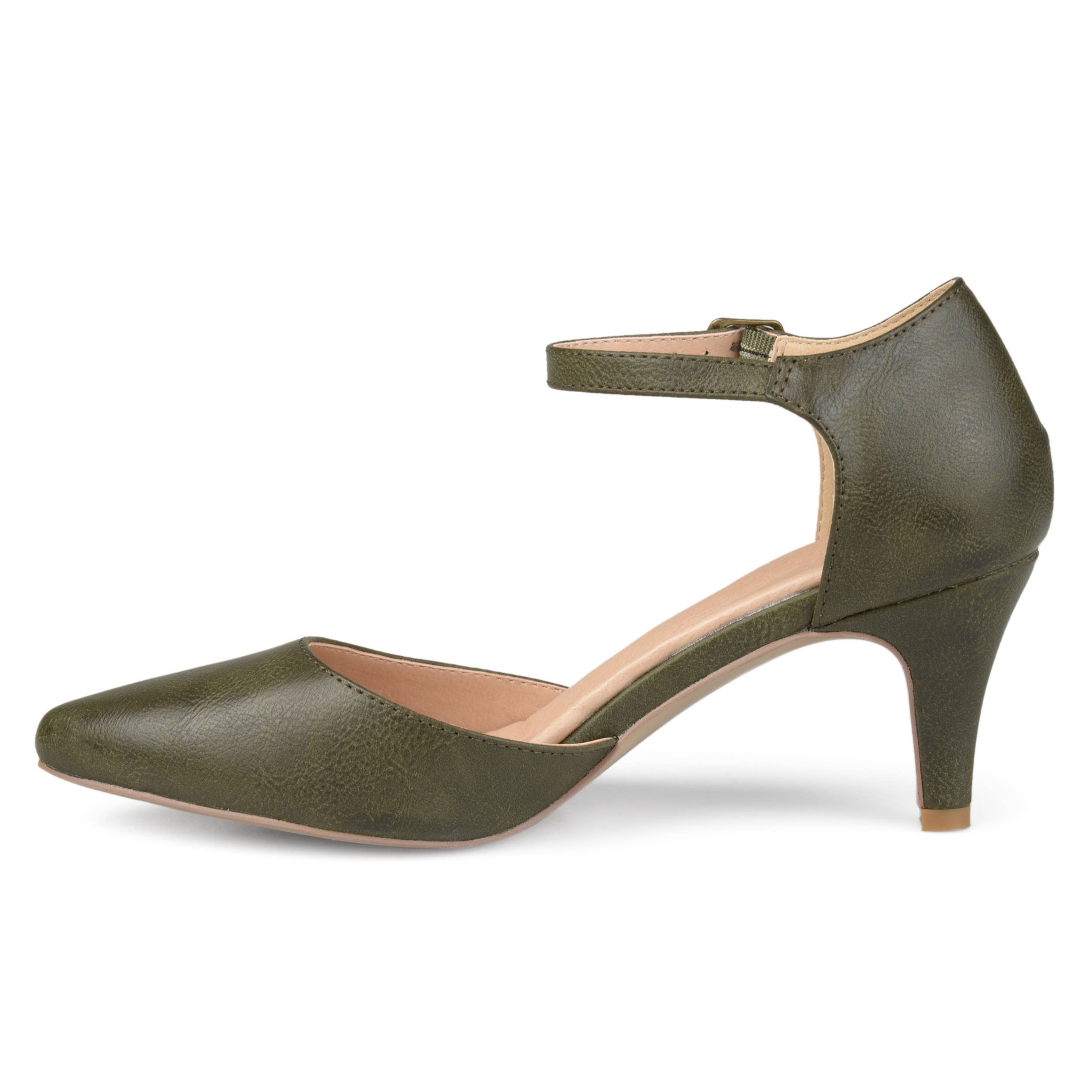 Journee - Wholesale Low Heels - Women's - Bettie D'Orsay Pump Heels In Faux Leather7