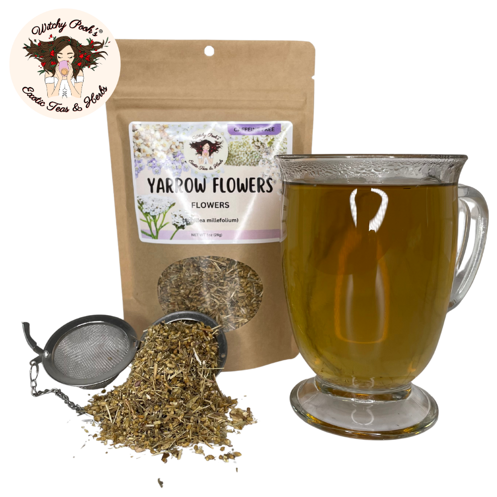 Witchy Pooh's Exotic Teas & Herbs – wholesale Loose tea – Witchy Pooh's Yarrow Tea - Whole Flowers, Caffeine Free13