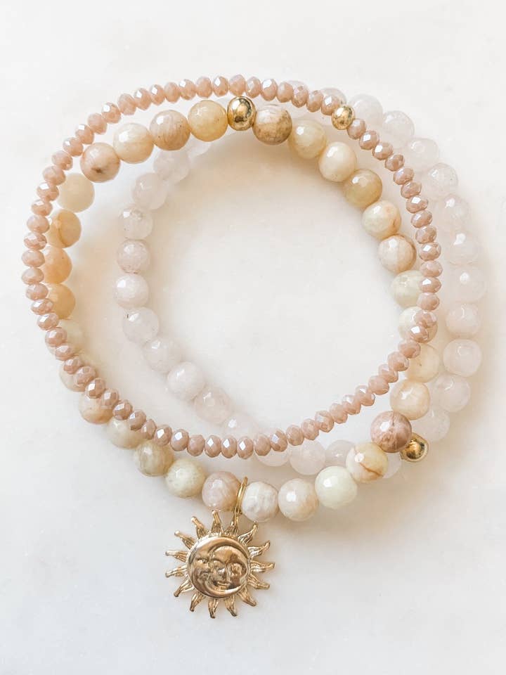 Gouden Sunset armbandset voor wholesale door The Pretty Eclectic