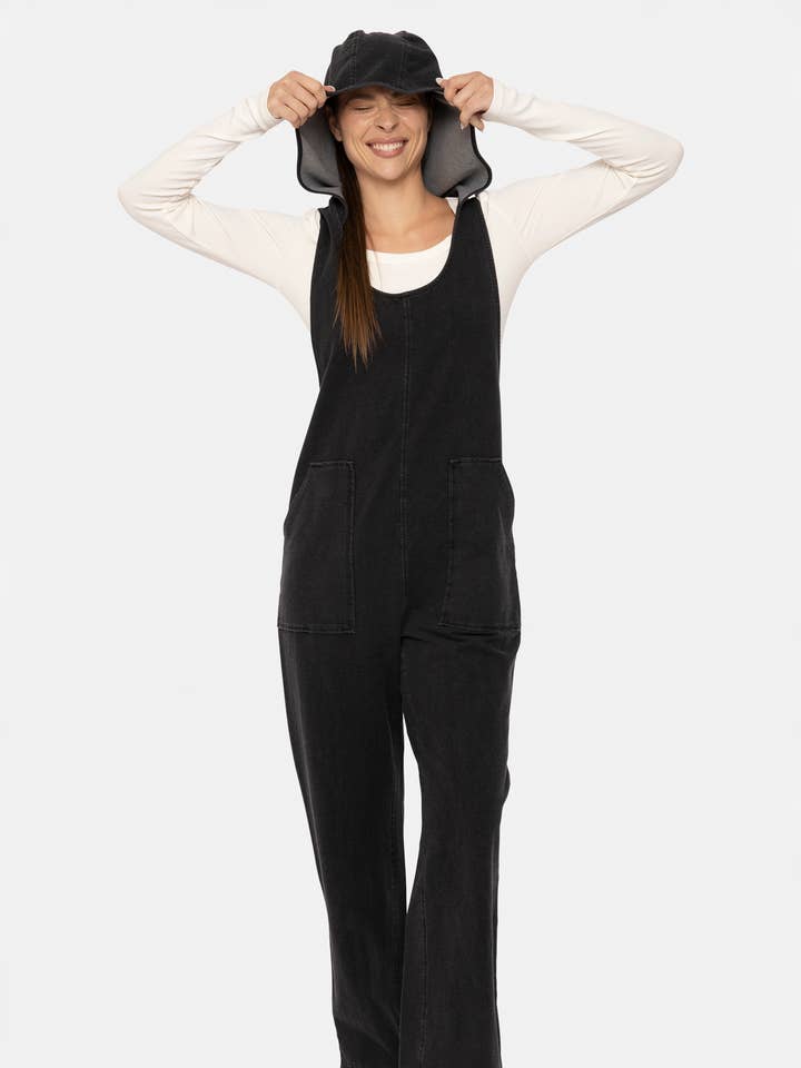 Cotton Blend Hooded Overalls for wholesale by Mono B