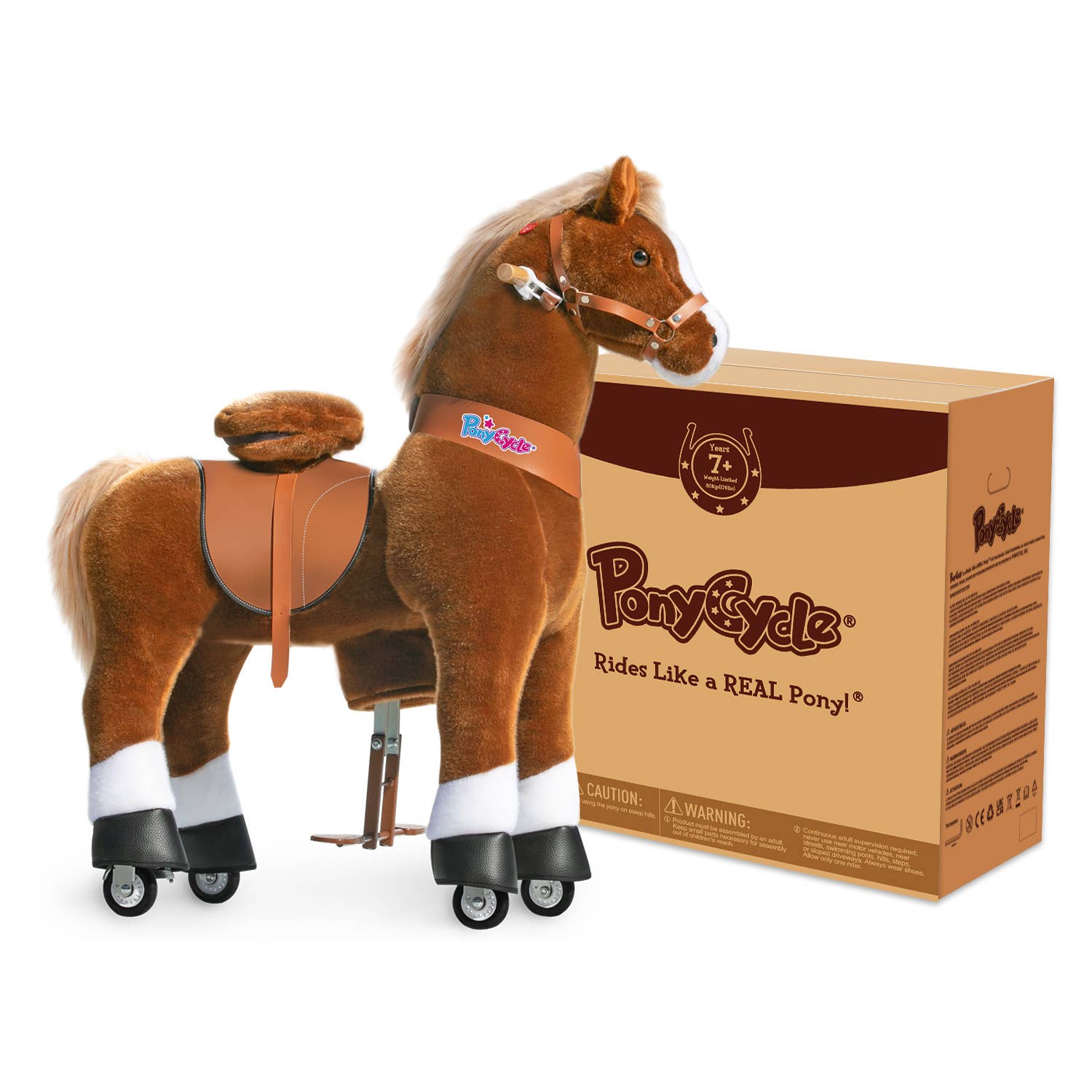 PonyCycle - Wholesale Bike/Scooter - Kids - PonyCycle Ride-On Horse | Plush Animal Riding Pony Kids Toy5