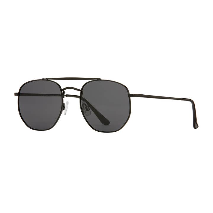 Blue Planet Eco-Eyewear – Großhandel Sonnenbrille – Herren – Matilija - Matter Onyx//Onyxspitzen/Smoke Polarisiert