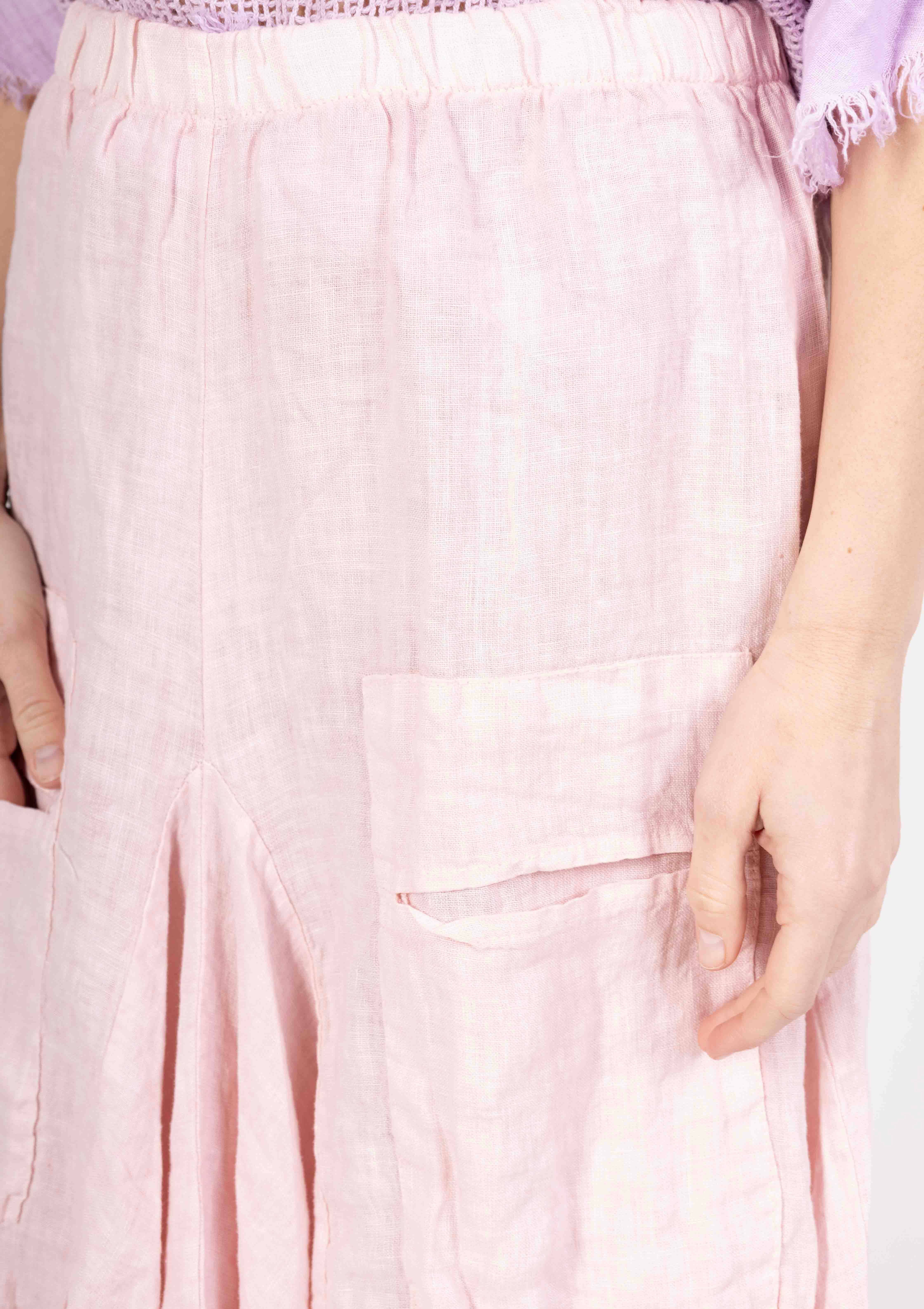 LINEN & COTTON HOUSE - Wholesale Jumpsuit - Women's - LINEN SAROUEL SKIRT WITH POCKETS 9917 66338