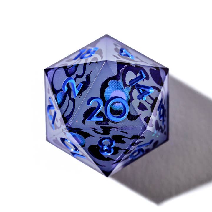 Dispel Dice - Wholesale Dice - Will-O-Wisps 7-Piece Glow-in-the-Dark Iconic Dice Set1