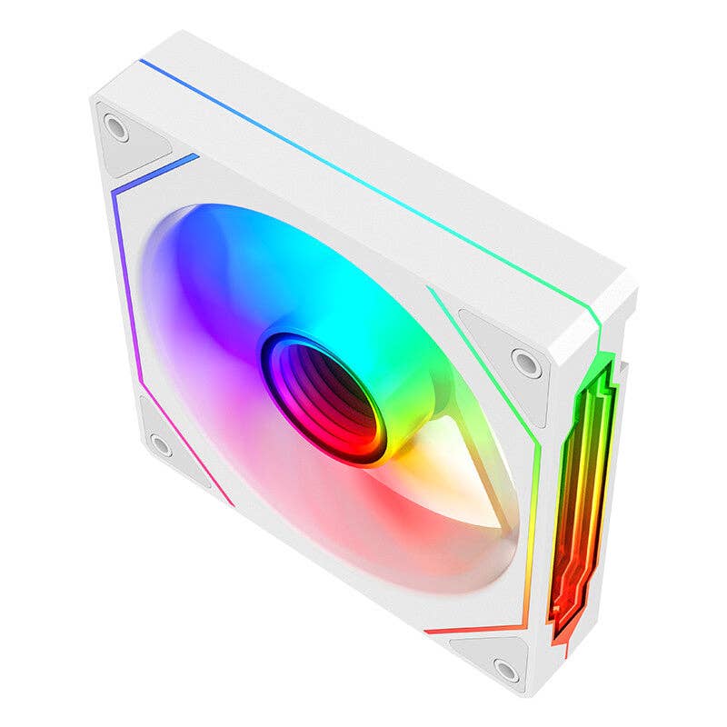 ITEK - Wholesale  - INFINITY White Case Fan - 12cm - ARGB Sync 5V 3pin - 4pin PWM - BULK1