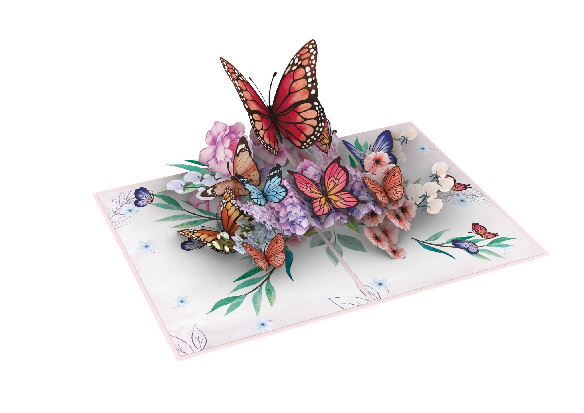 Blue Bird Cards - Wholesale Everyday Greeting Card - Butterfly Garden Pop-Up Card Pop-Up Card1