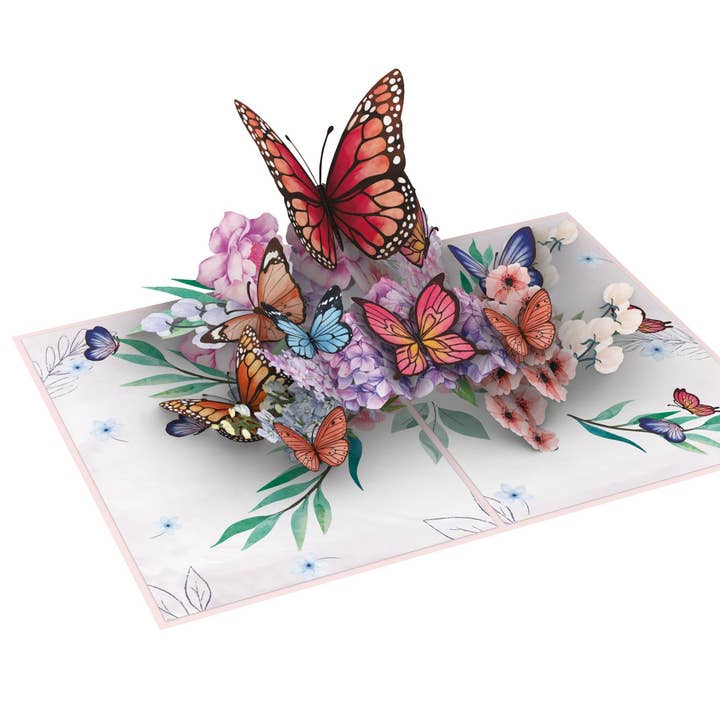 Blue Bird Cards - Wholesale Everyday Greeting Card - Butterfly Garden Pop-Up Card Pop-Up Card1