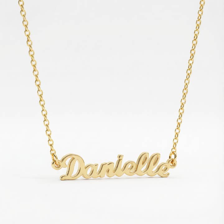 The Nameplate Necklace for wholesale by The M Jewelers