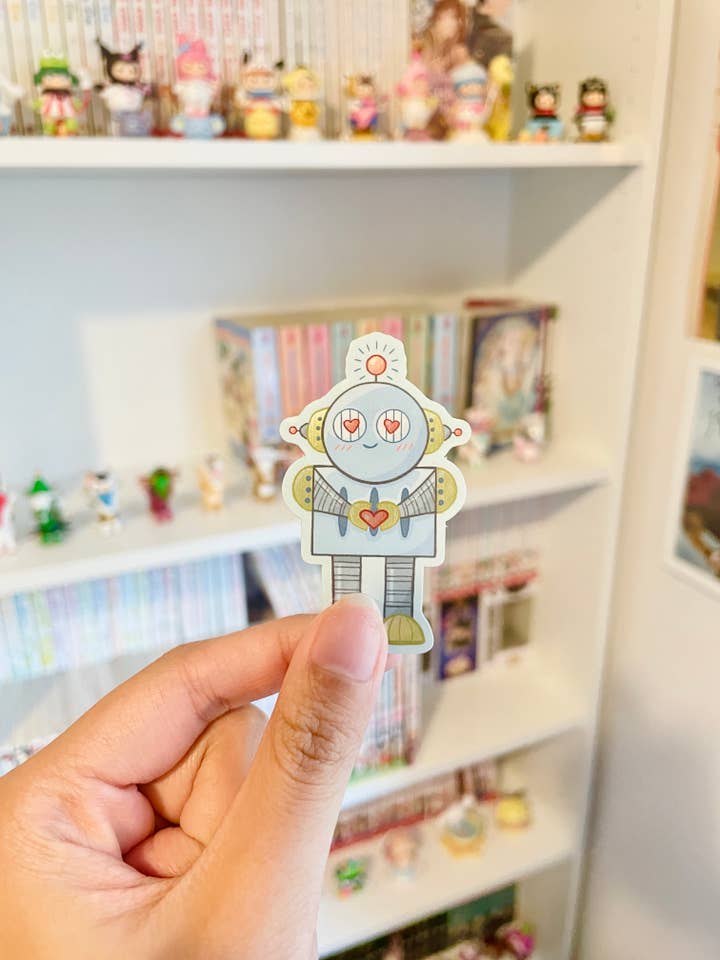 Autocolante de Robô Apaixonado por atacado de Artsyvushop