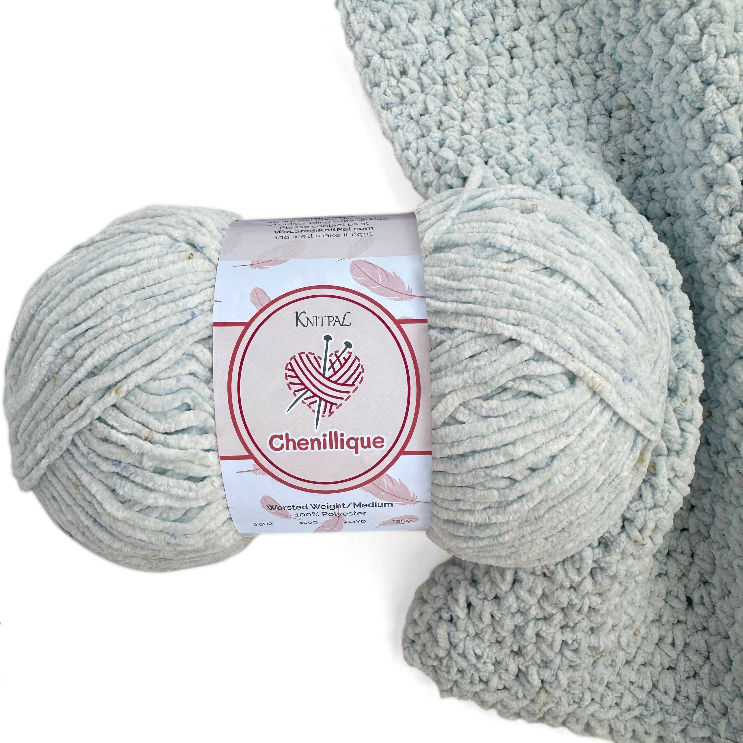 KnitPal - Wholesale Yarn - Chenillique Velvet Chenille Crochet Yarn - Worsted Weight 414