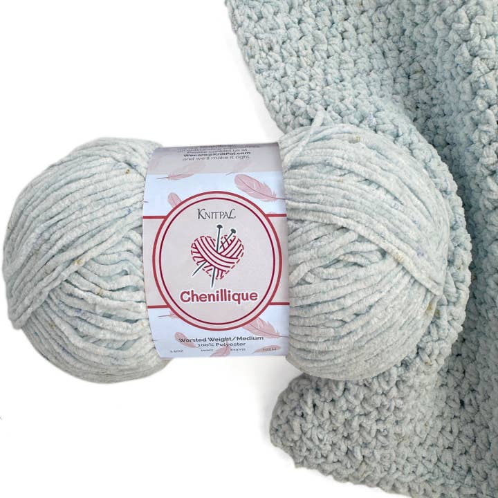 KnitPal - Wholesale Yarn - Chenillique Velvet Chenille Crochet Yarn - Worsted Weight 414