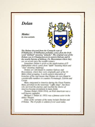 Dolan voor wholesale door Family Histories