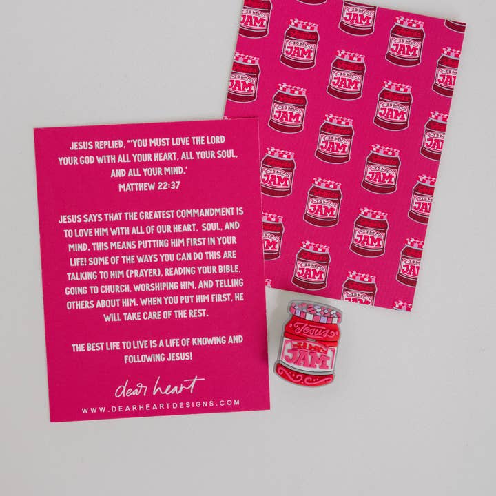 Dear Heart - Wholesale Individuele bedel/hanger - Jezus Is My Jam Shoe Charm I Christelijk geschenk 1