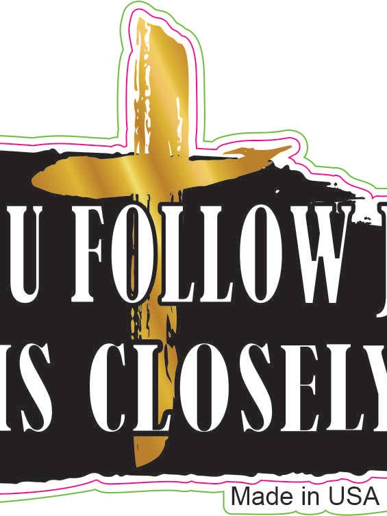 DO YOU FOLLOW JESUS STICKER for wholesale by Big monkey