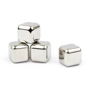 Wholesale Silver Whisky Rock Cube Chillers Unique Golf Ball Shaped