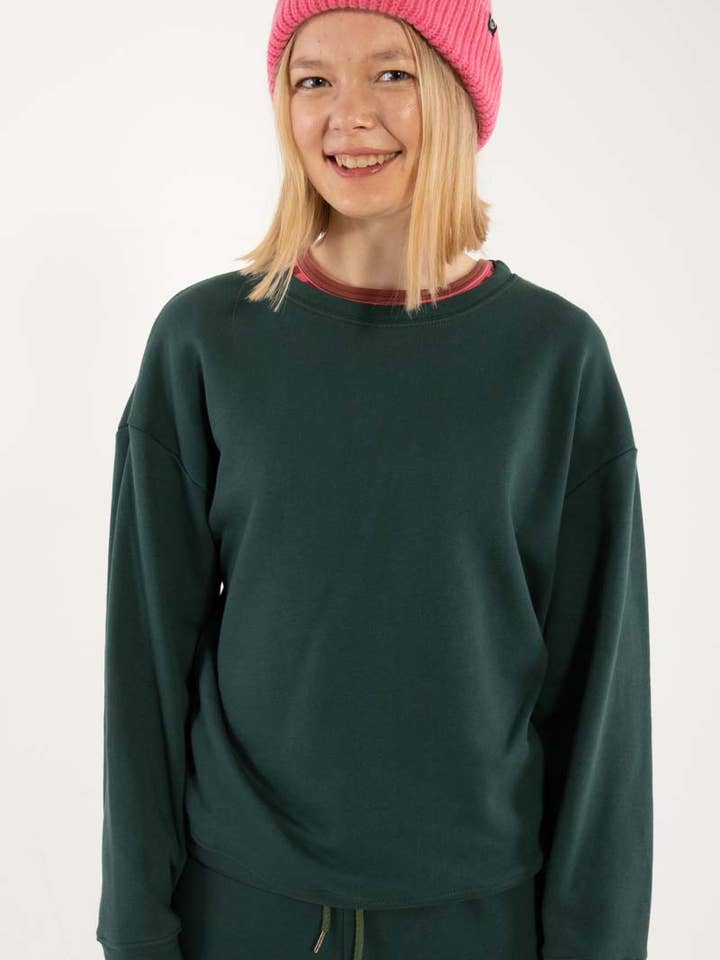 Danefae København - Wholesale Sweatshirt - Women's - Danepoppy Moleton Sweat Dk Forest2