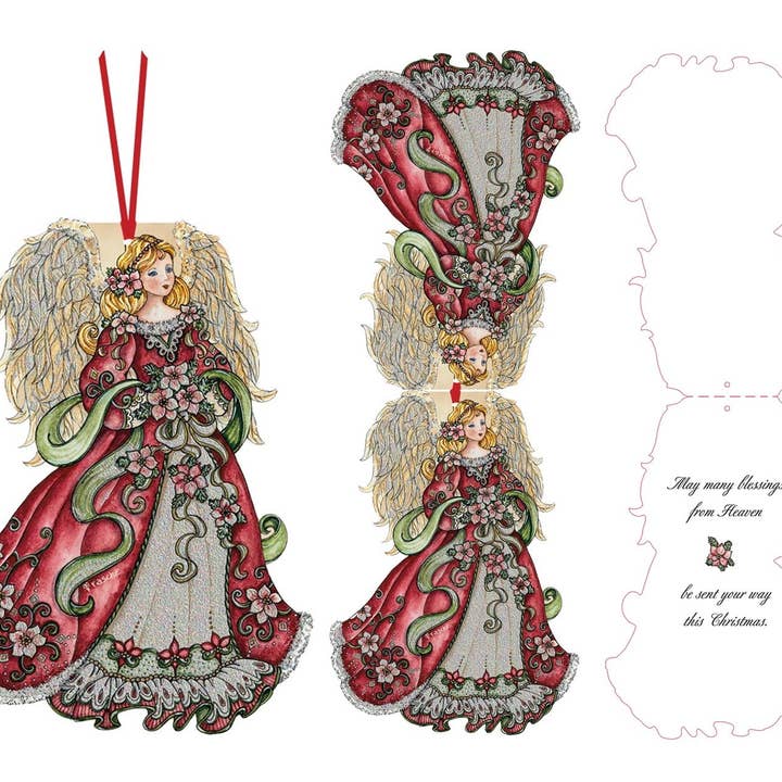 Angel - Ornament Card #69004 for wholesale by Lux Press Group | LPG Greetings
