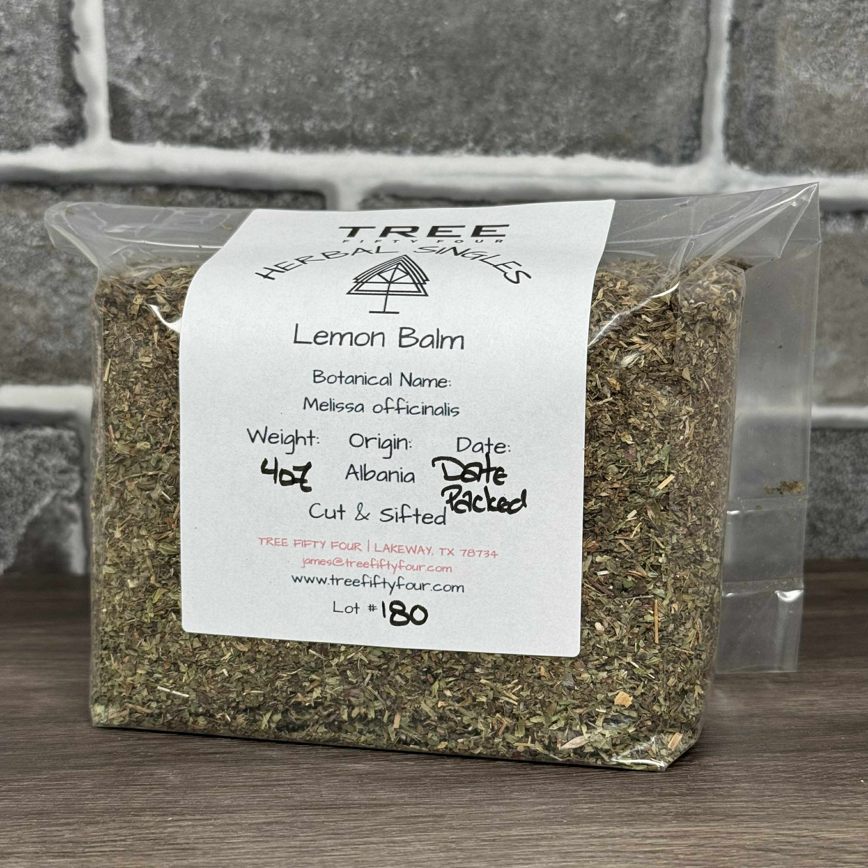 Tree Fifty Four - Wholesale Loose Tea - Lemon Balm | 2oz - 1 KG | Bulk Herbs4