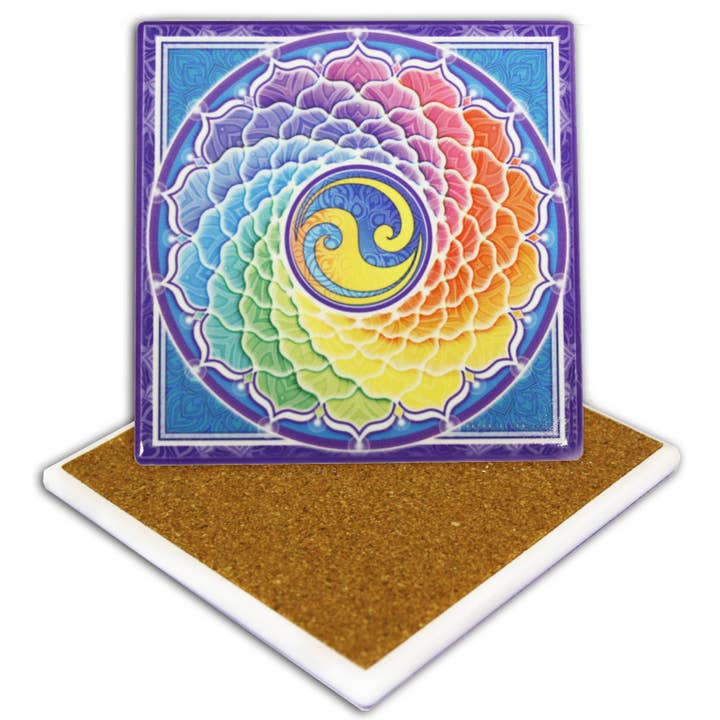 Rainbow Spiral Coaster for wholesale by Quanta Distribution Inc