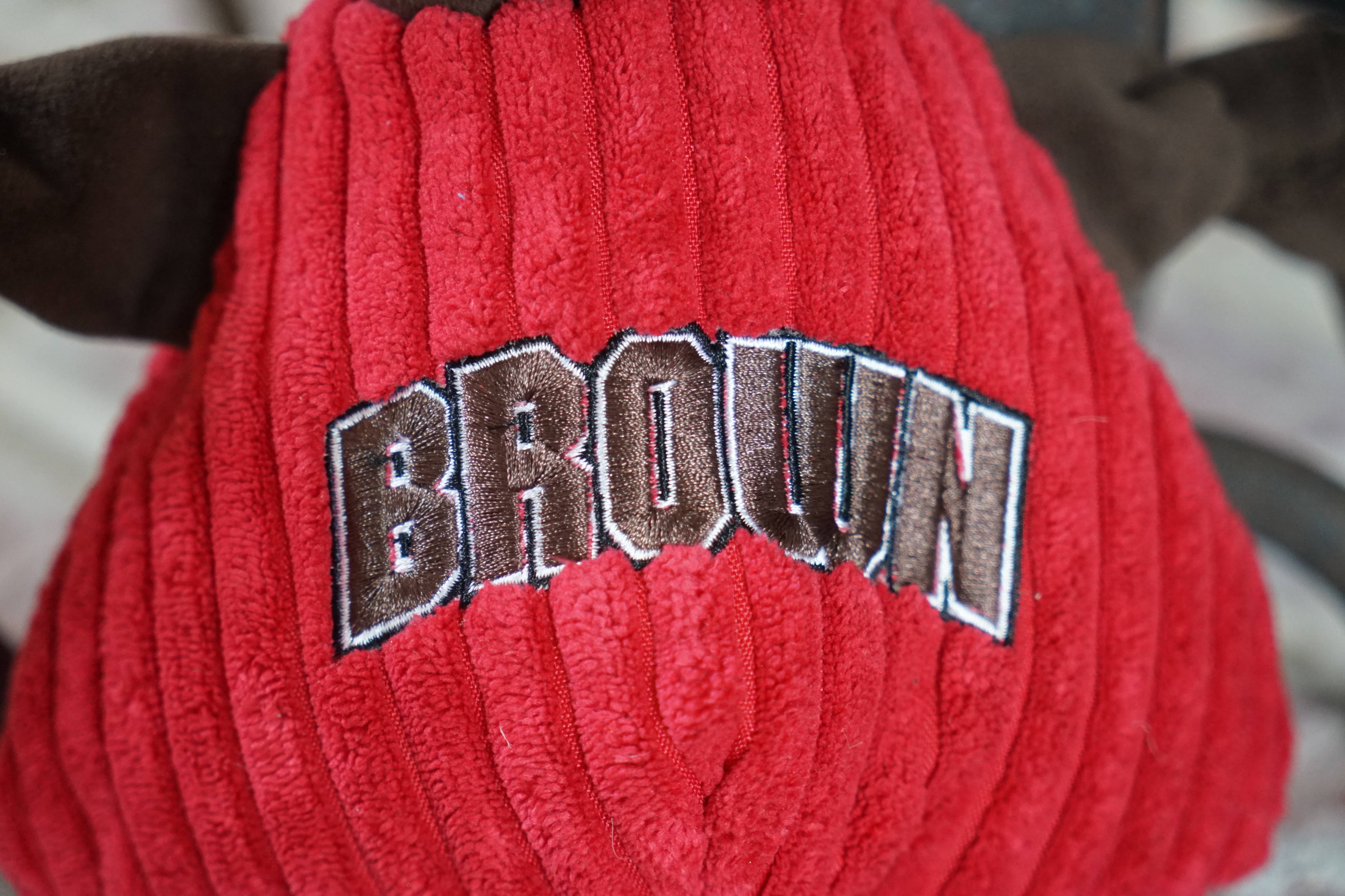 HuggleGroup - Vendita all'ingrosso Peluche - Cani - Brown University, giocattolo di peluche per cani Bruno l'orso Knottie®5