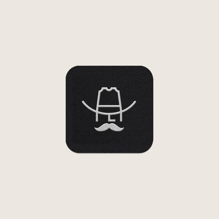 Black Cowboy Hat Patch Sticker for wholesale on Faire
