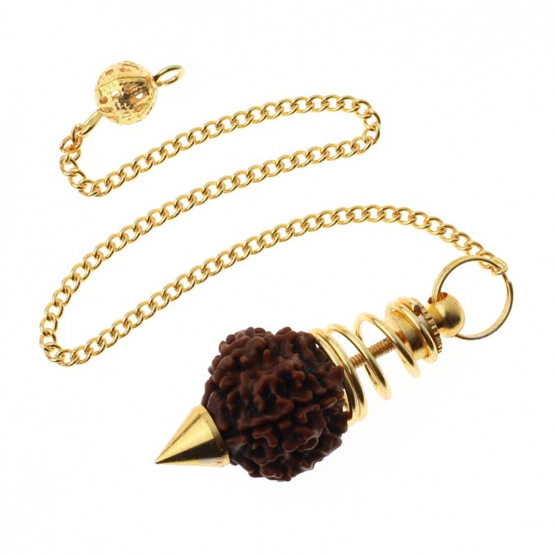 UniArt – wholesale Spiritual stone/crystal – Rudraksha seed pendulum0