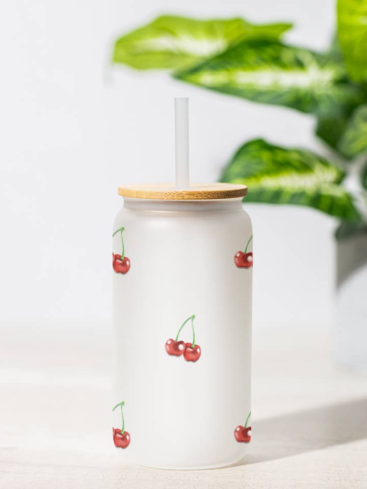 Frosted Cherry Glass | 520 ml for wholesale by Beyoubymaeva