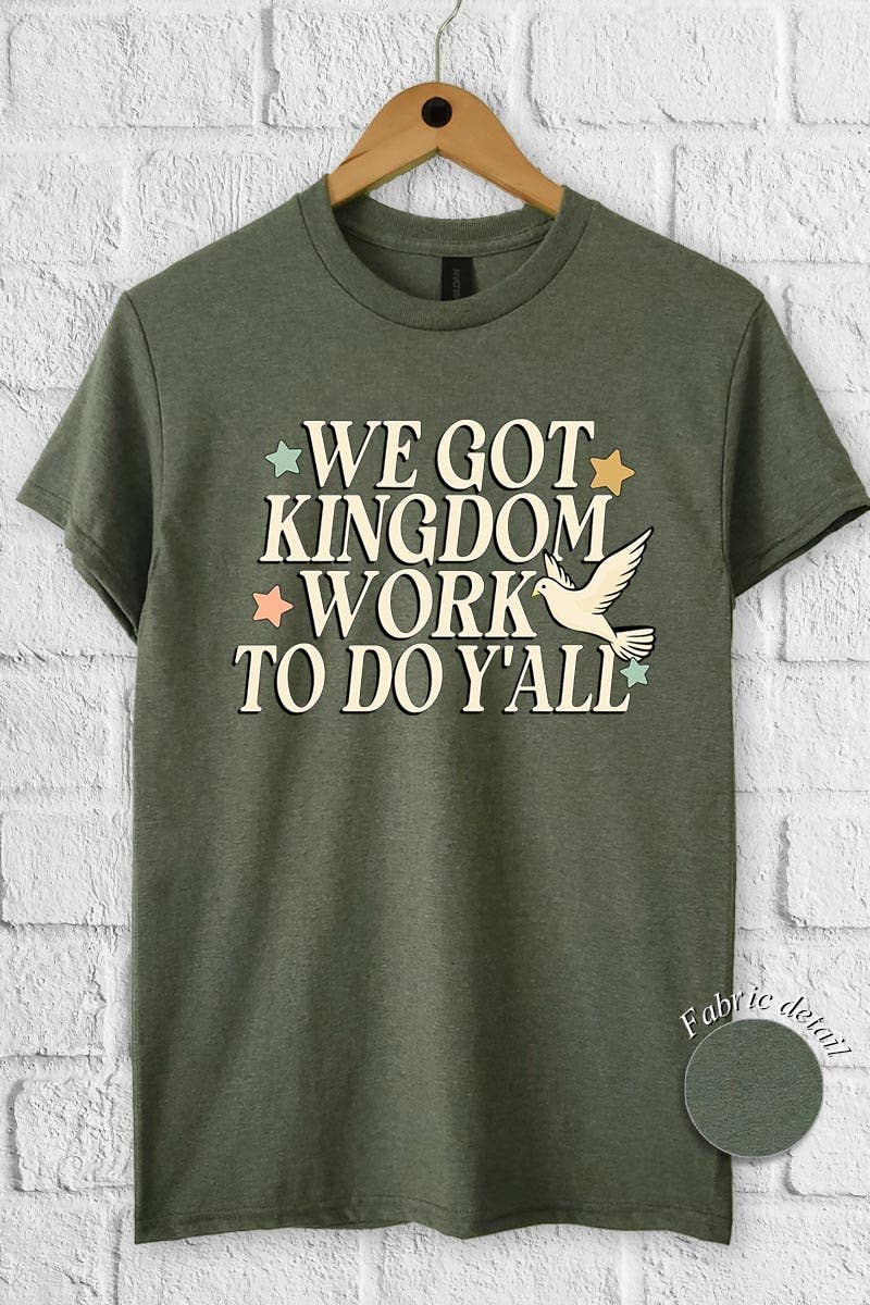 COLORBEAR - Wholesale T-Shirt (Graphic) - Women's - Kingdom Work Graphic Heavy Cotton Tee4