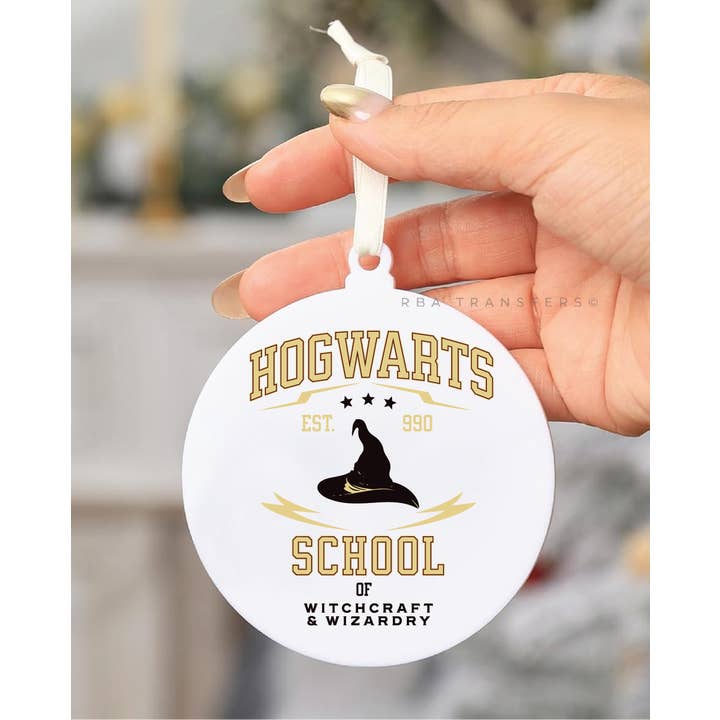RBA Transfers - Wholesale Sticker - Hogwarts School 3" Acrylic Ornament UV DTF Sticker