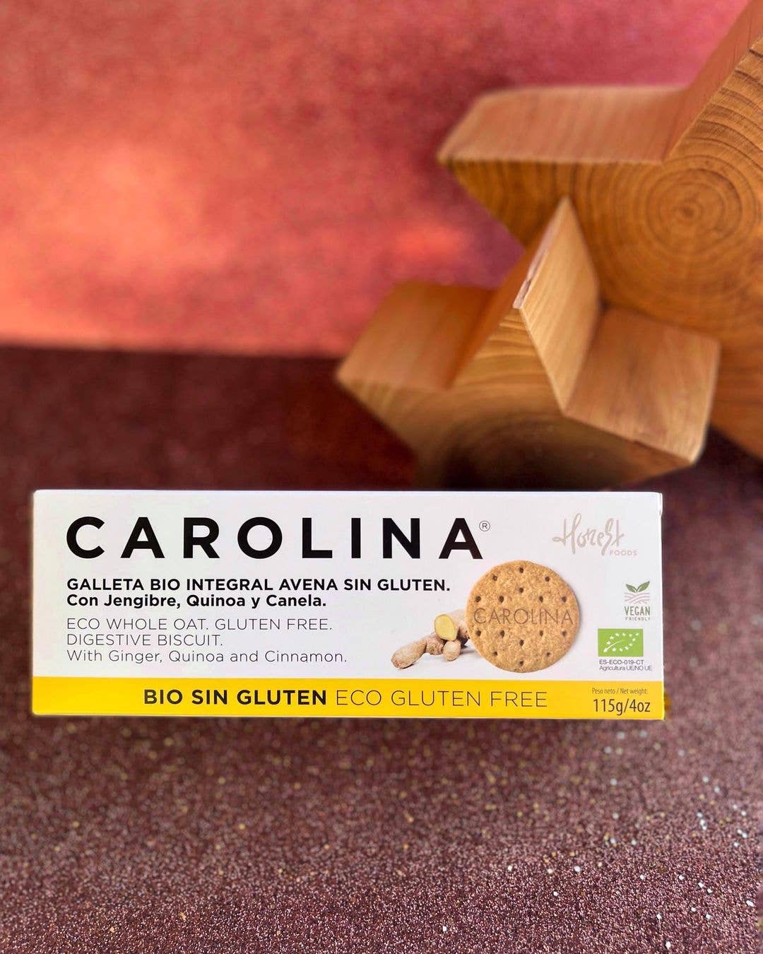 Carolina Honest - Wholesale Cookie - GLUTEN-FREE COOKIE WITH QUINOA, GINGER AND CINNAMON.1
