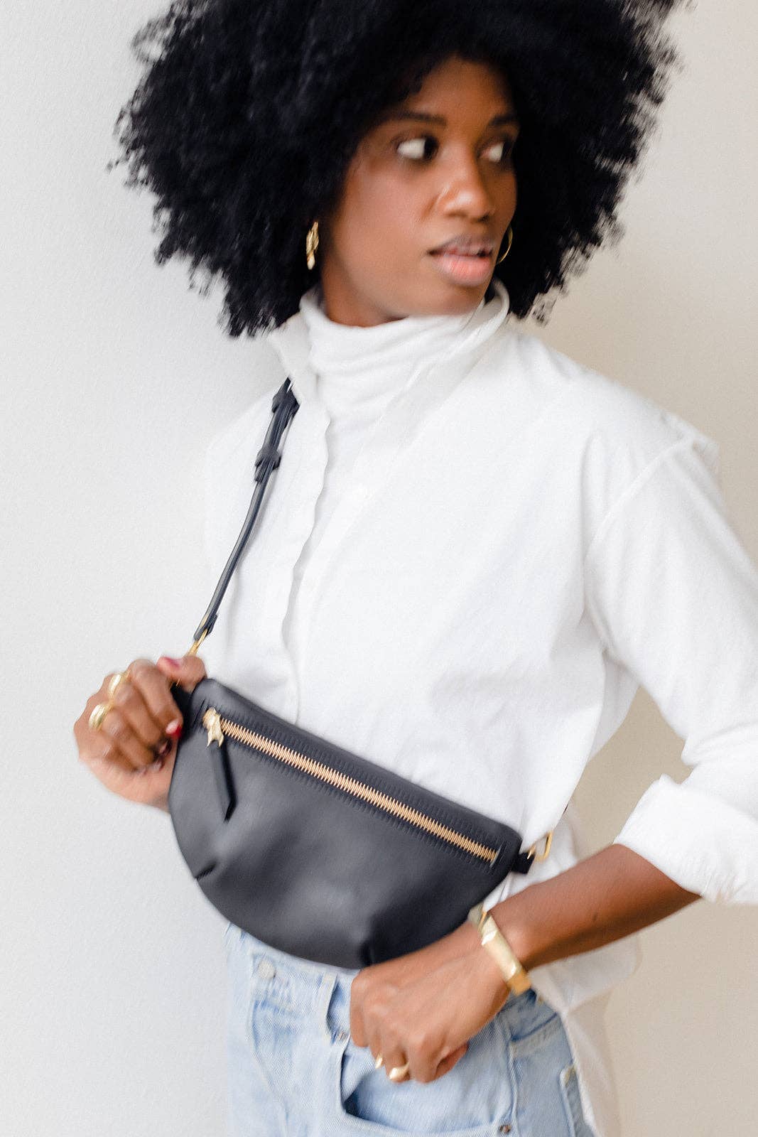 ABBY ALLEY - Wholesale Belt Bag - Women's - Sling Bag, Black9