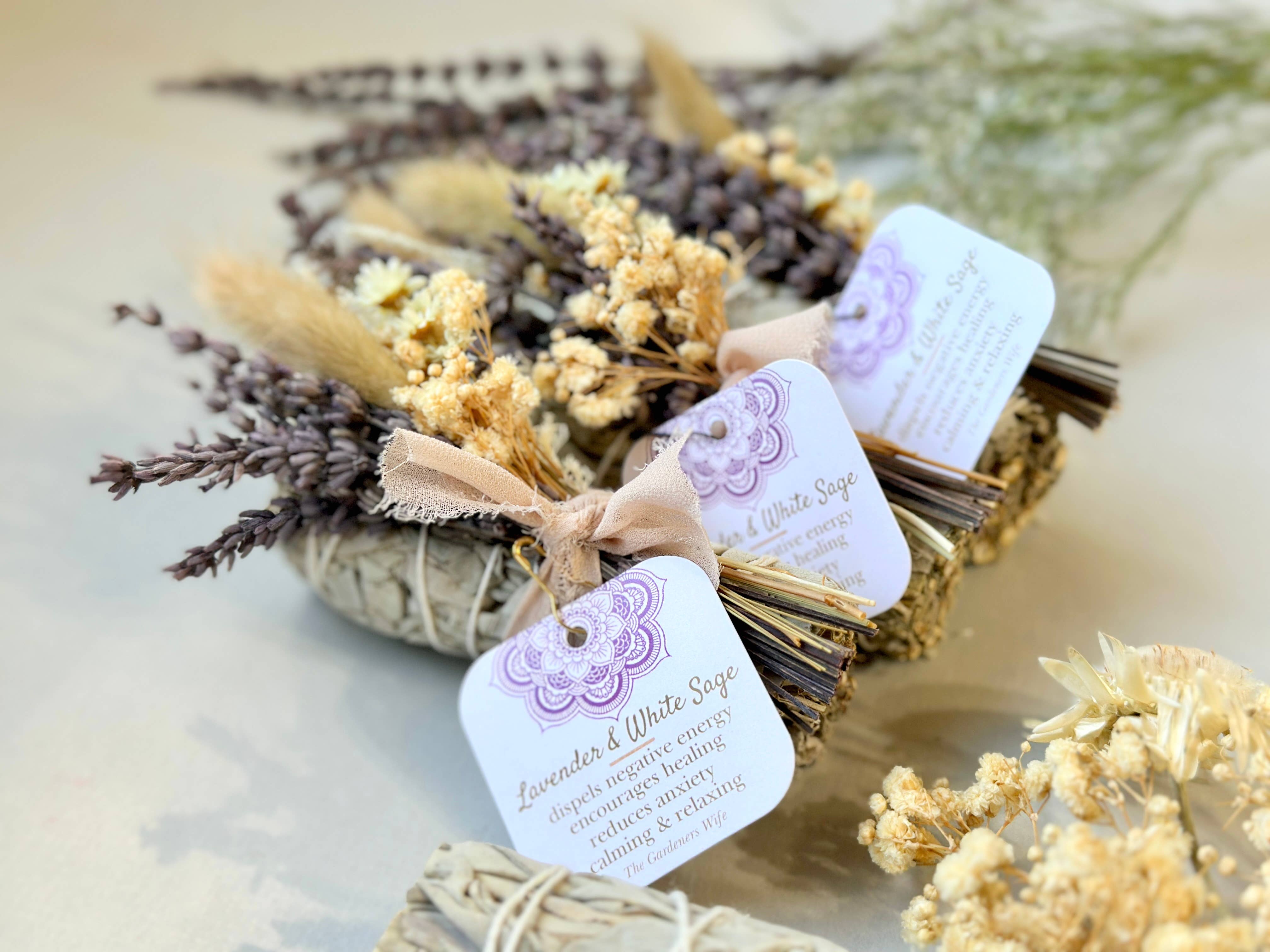 The Gardeners Wife - Wholesale Sage Bundle - White Sage + Lavendar2