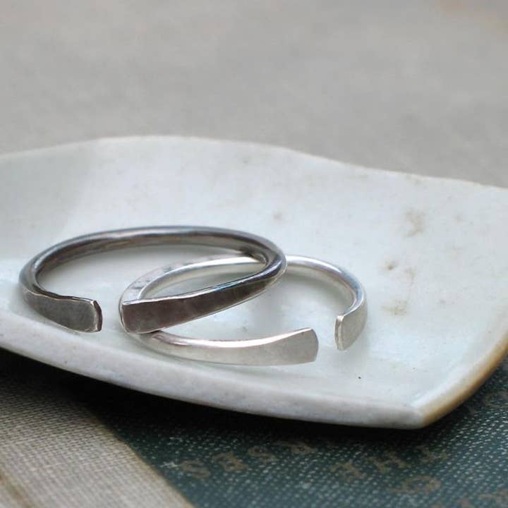 Metamorphosis Metals - Wholesale Band/Stacked Ring - Forged Silver Band2