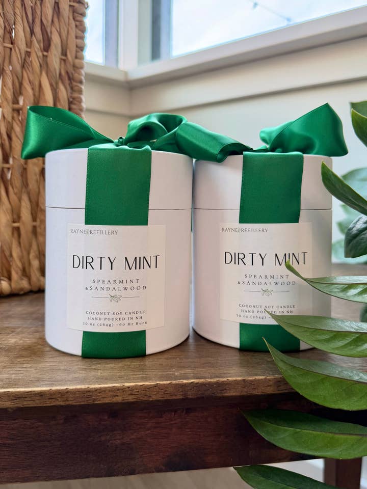 Dirty Mint Coconut Soy Candle - St. Patrick's Day Edition for wholesale by Rayne Refillery