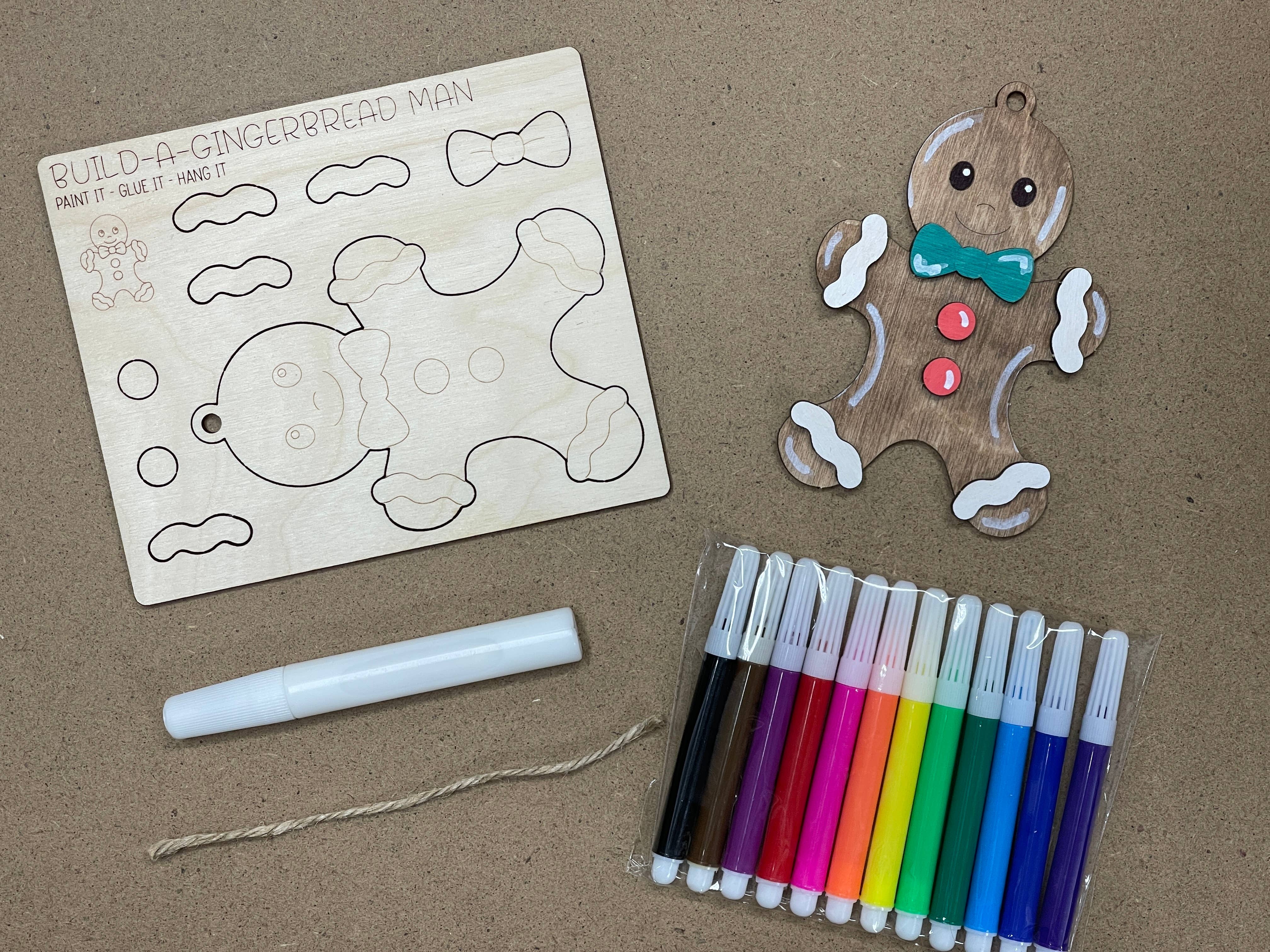 Reclaimed Woodworks Home Decor – wholesale DIY craft kit – DIY Gingerbread Man Ornament Kit DIY CHRISTMAS CRAFT KIT3