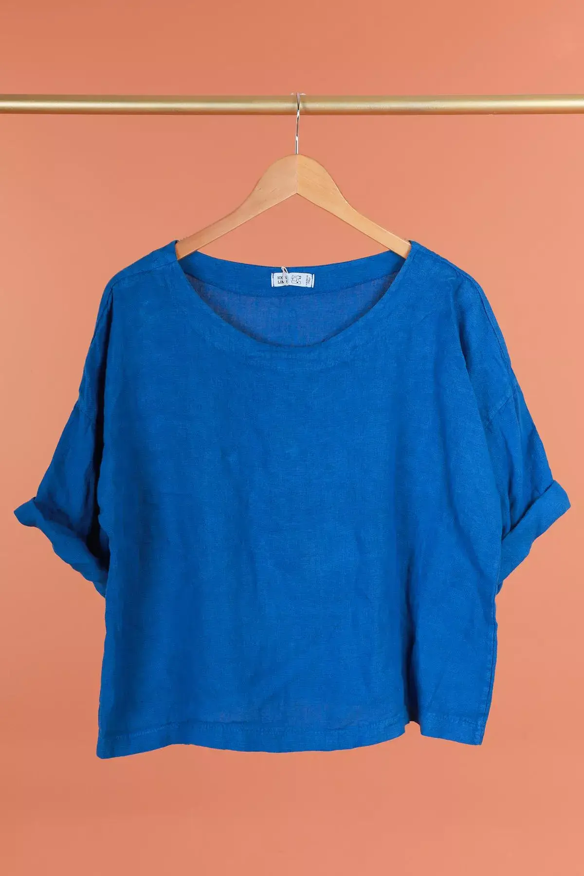 la maison des fibres naturelles - Wholesale Blouse - Women's - Round neck linen top 659005 100% linen8