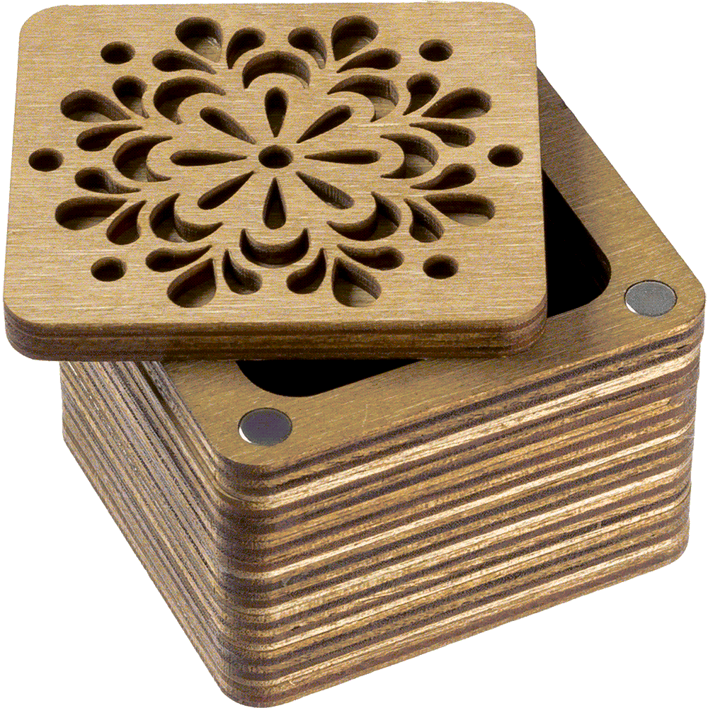 HobbyJobby – wholesale Craft supplies – Wooden Storage Box for Handcrafts #72