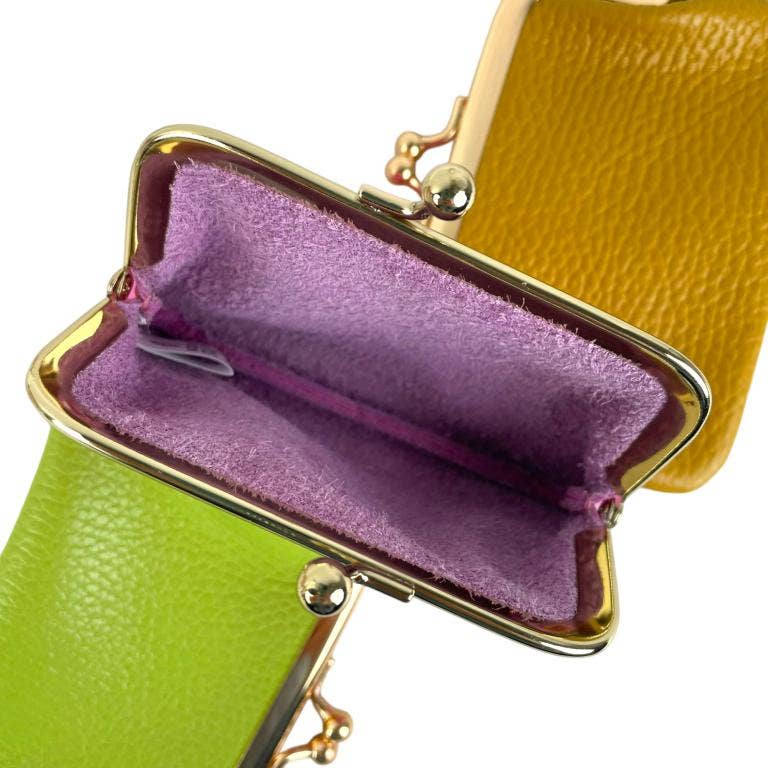 Chenson & Gorett - Wholesale Coin Purse - Women's - Italian Leather Wallet with Click and High Quality. Grain8