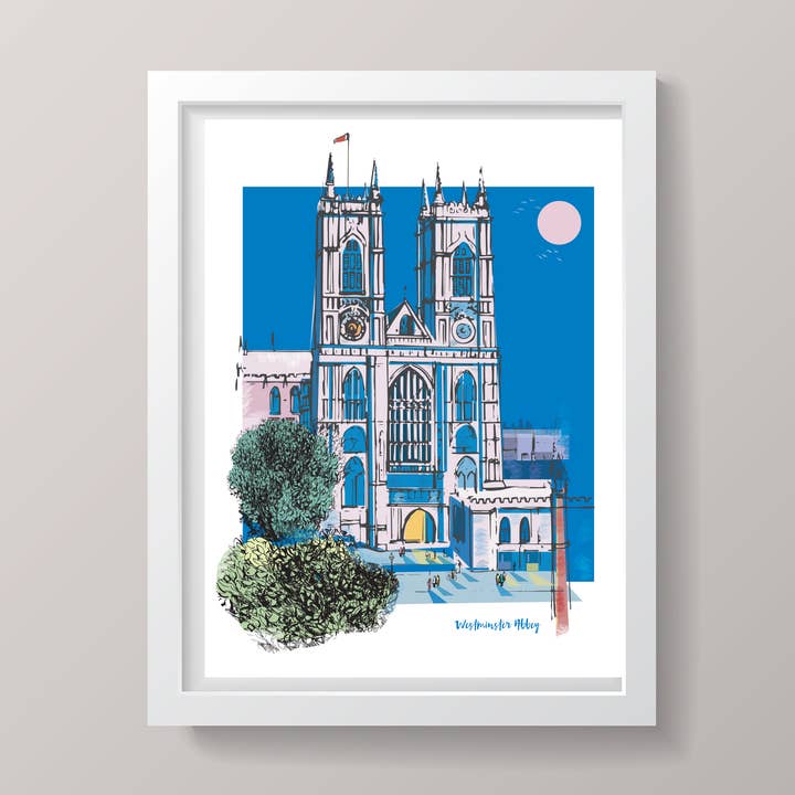 Westminster Abbey London Print for wholesale by Rocket 68