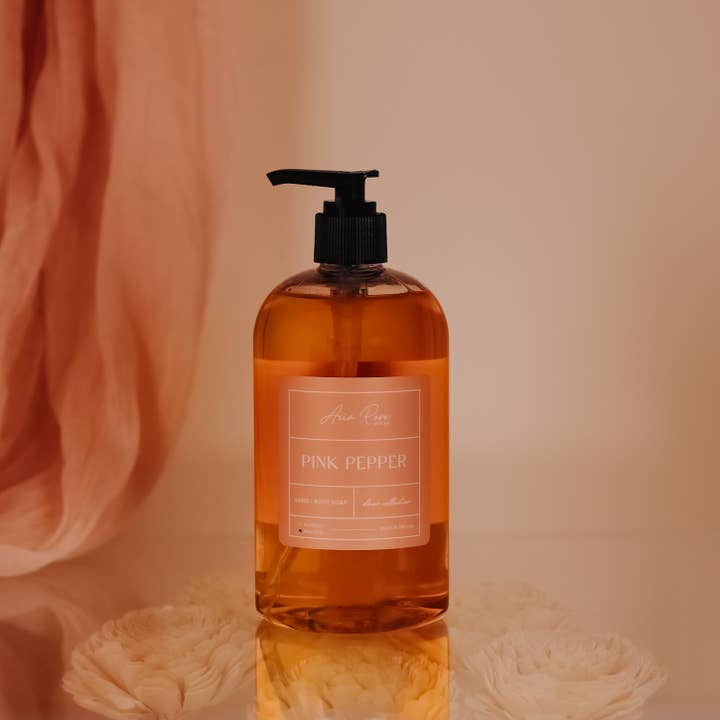 Aria Rose Bath Co - Wholesale Hand Soap/Wash - Pink Pepper Hand + Body Liquid Soap - Dawn Collection3