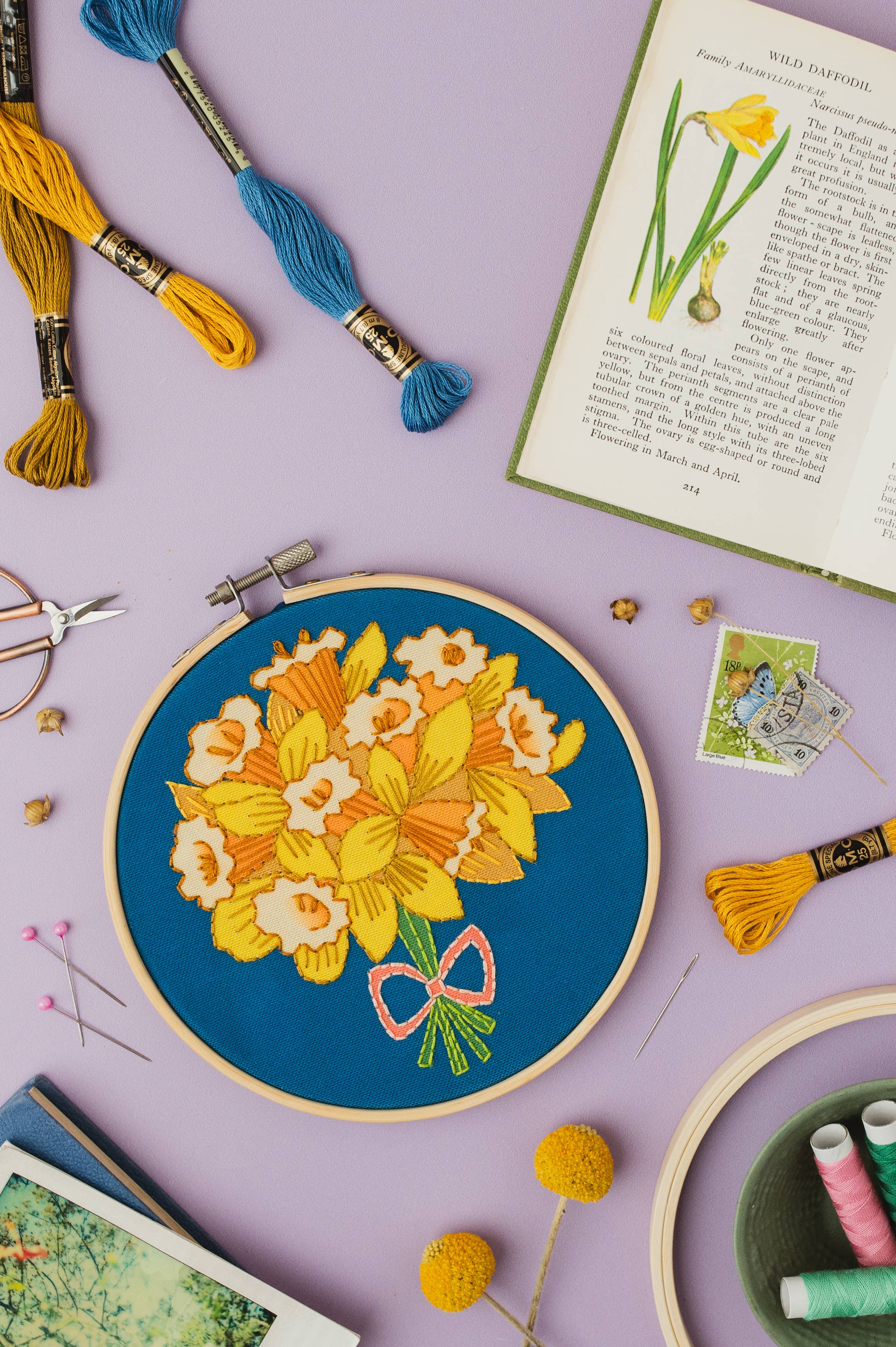 Rikrack - Vente Accessoire de broderie/point de croix - Kit de broderie jonquille3