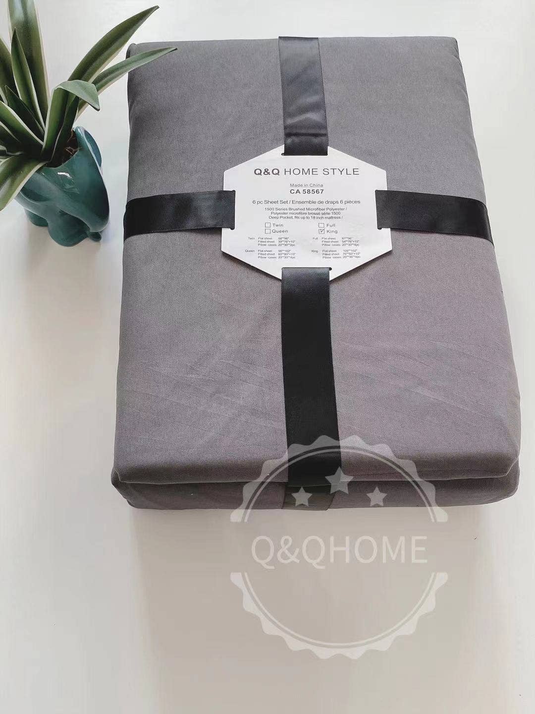 Q&Q HOME - Wholesale Sheet Set - QQ-HOME 6 Pieces Super Soft Microfiber Sheet Set2