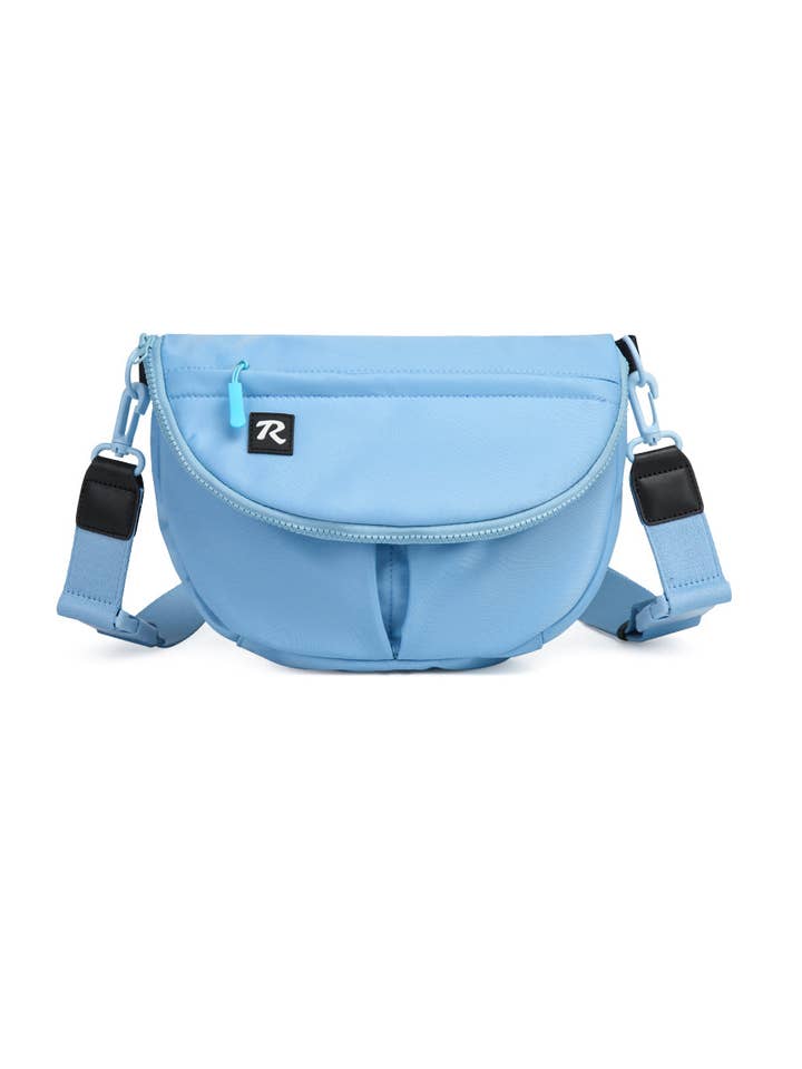 Sally Crossbody | Reveille Sky Nylon for wholesale by R.Riveter