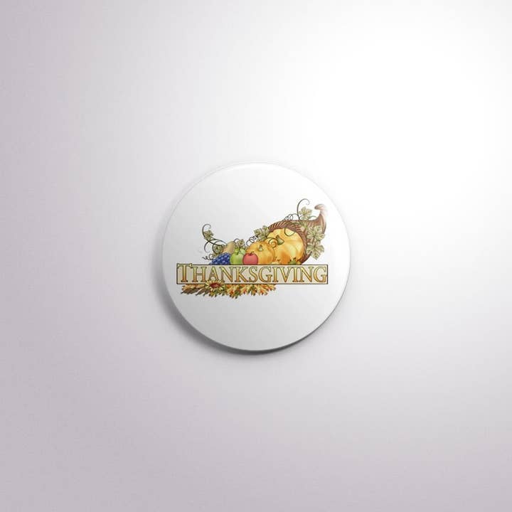 Exchangeables Badge Reels - Wholesale Badge Accessory - Women's - Exchangeable Badge Button Thanksgiving1