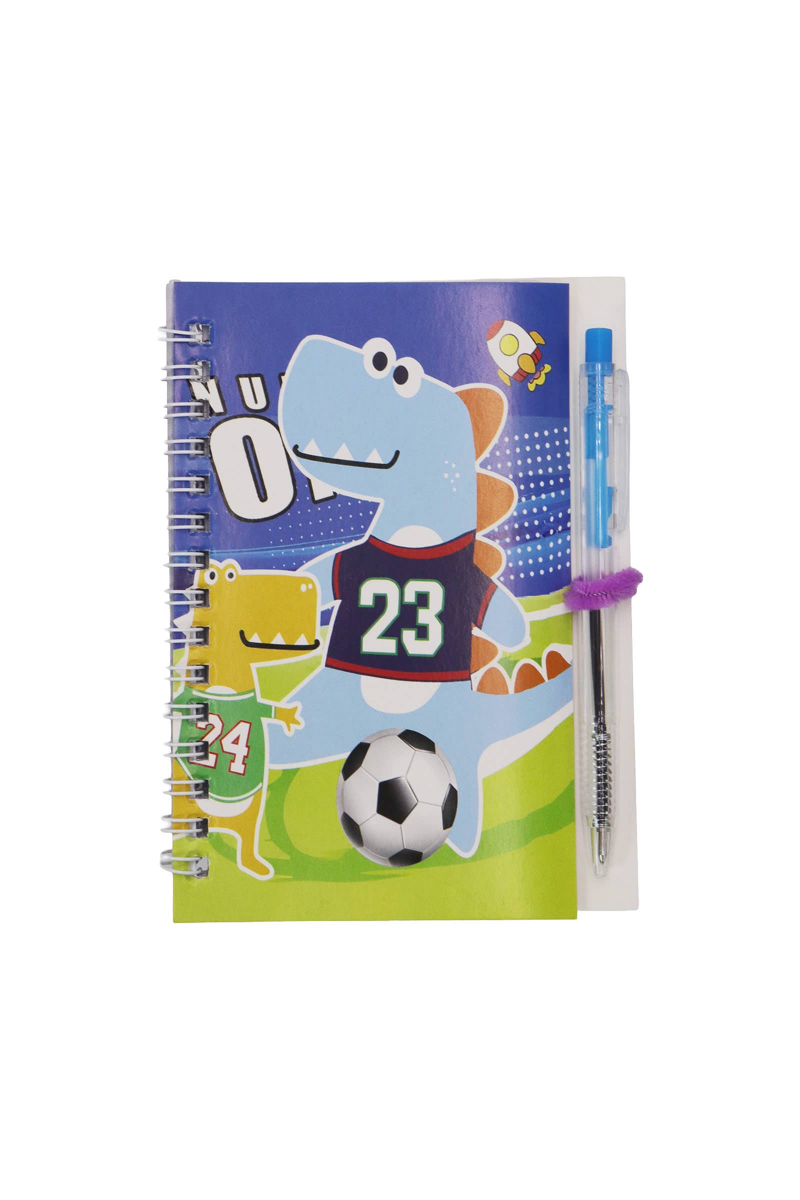 ASSORTED Dinosaur A6 Spiral Bound Notebook With Pen for wholesale on Faire9